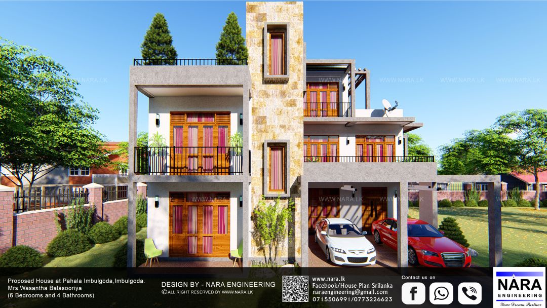 House Plan Sri lanka Nara Engineering House Planing 3D